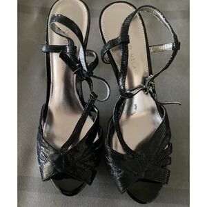 Women's‎ Antonio Melani Black Platform Heels Size 9.5